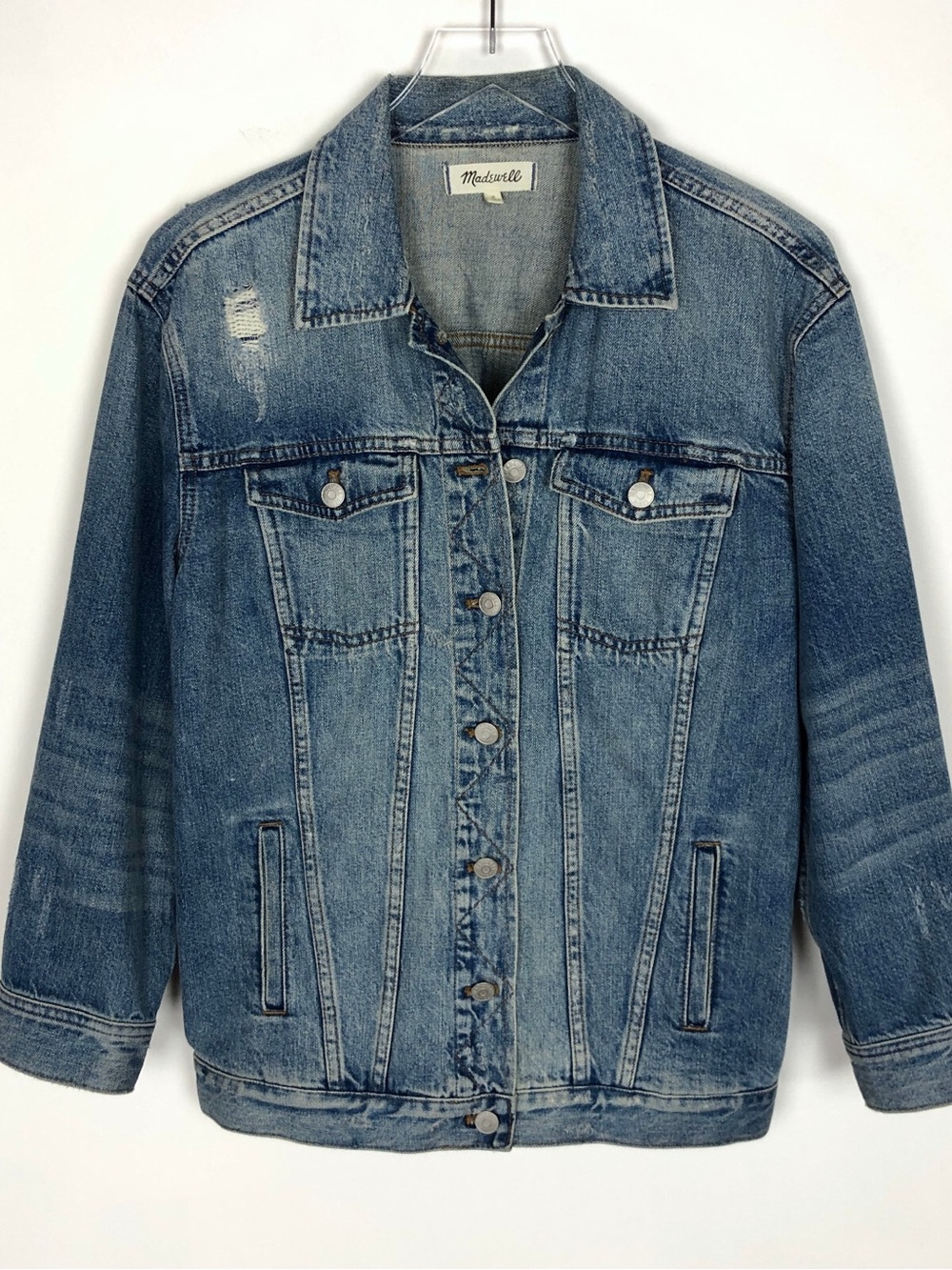 Madewell Light Blue Washed Denim Trucker Jacket